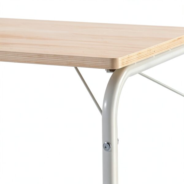 MUJI Steel Pipe Table Off White Foldable 50x80 cm Model 12132233-5