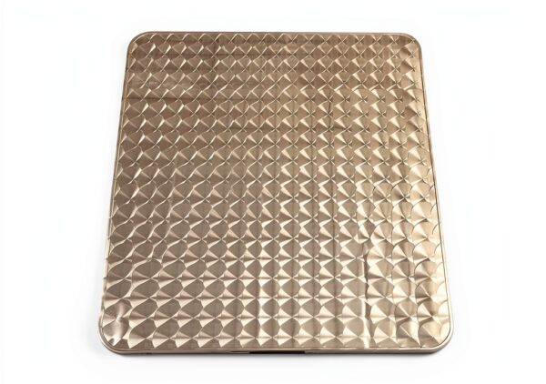 BTEXPERT 27.5" Square Patio Table Steel Aluminum Base Silver-4