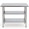 48" Long x 18" Deep Stainless Steel Work Table – AmGood-1