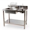 Stainless Steel Fried Chicken Breading Station Subiudzzh 25kg Table-1