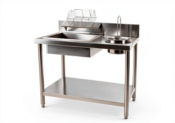 Stainless Steel Fried Chicken Breading Station Subiudzzh 25kg Table-1