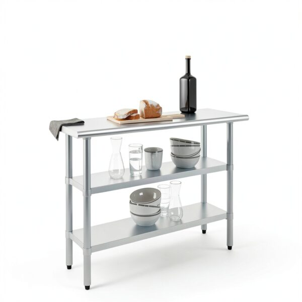 48" Long x 18" Deep Stainless Steel Work Table – AmGood-5