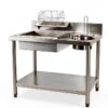 Stainless Steel Fried Chicken Breading Station Subiudzzh 25kg Table-0