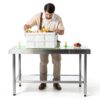 Stainless Steel Table Real Relax Prep Adjustable Undershelf 24x60x34-5