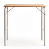 MUJI Steel Pipe Table Off White Foldable 50x80 cm Model 12132233-0