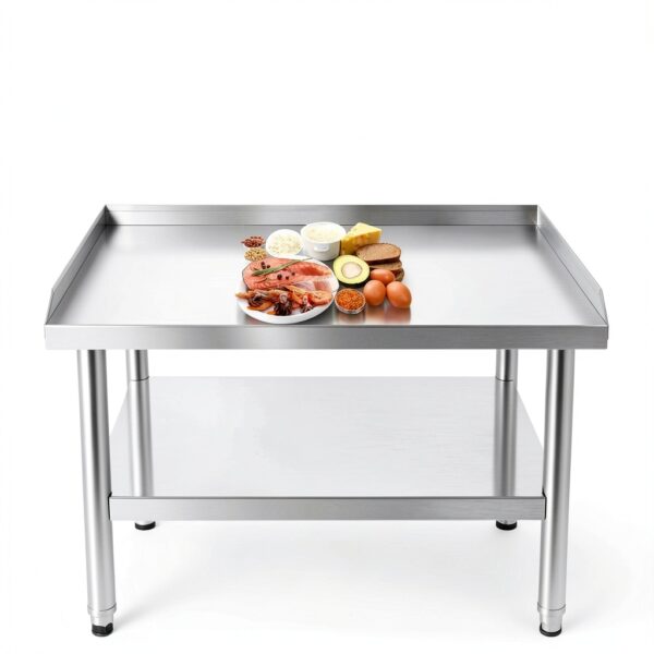 Equipment Grill Stand 24x28x24 Stainless Steel Table KODOM Adjustable-2