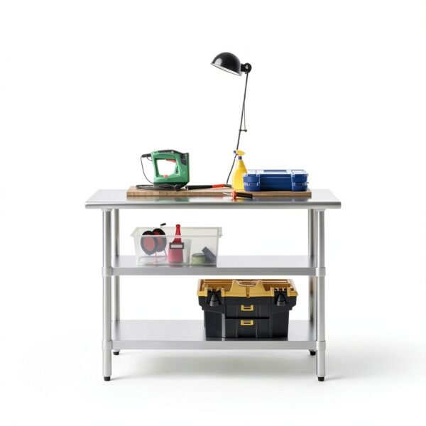 48" Long x 18" Deep Stainless Steel Work Table – AmGood-6