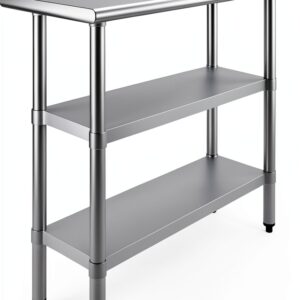 48" Long x 18" Deep Stainless Steel Work Table – AmGood-0