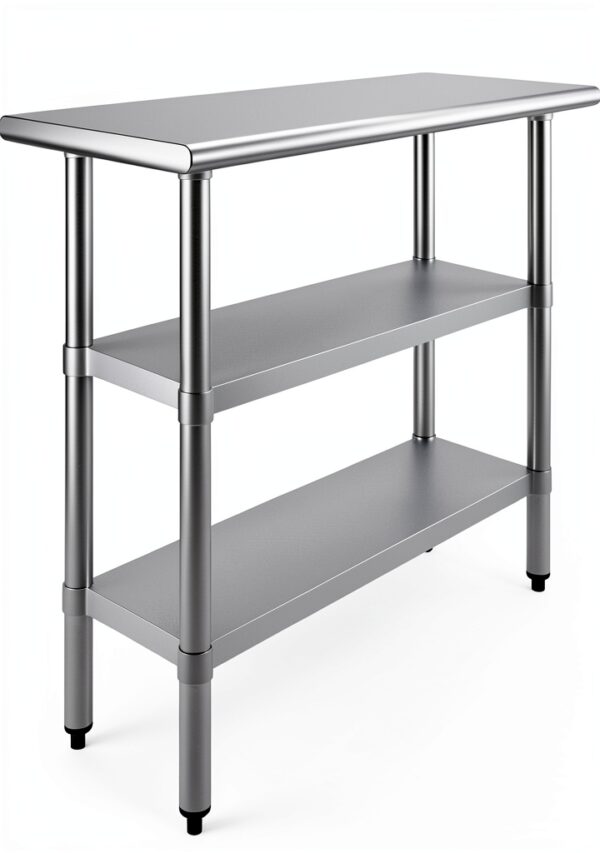 48" Long x 18" Deep Stainless Steel Work Table – AmGood-0