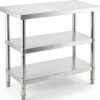 VEVOR Outdoor Food Prep Table Stainless Steel Undershelves-0