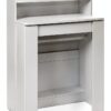 Modern Expandable Dining Table White HKBOREVO SMT-CT008W with Storage-3