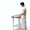 Stainless Steel Table Real Relax Prep Adjustable Undershelf 24x60x34-3
