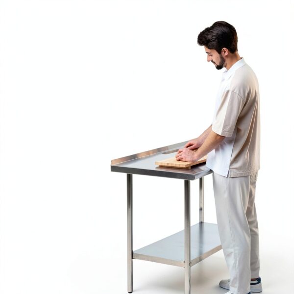 Stainless Steel Table Real Relax Prep Adjustable Undershelf 24x60x34-3