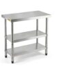 VEVOR Outdoor Food Prep Table Stainless Steel Undershelves-1