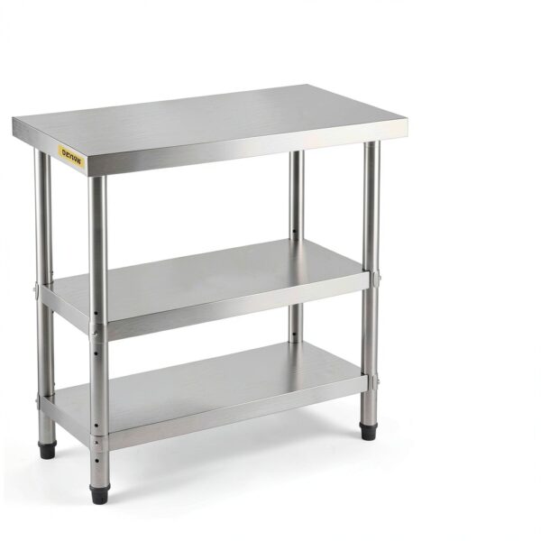 VEVOR Outdoor Food Prep Table Stainless Steel Undershelves-1