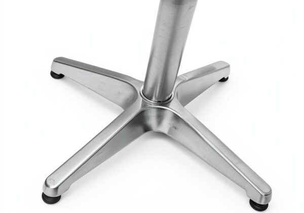 BTEXPERT 27.5" Square Patio Table Steel Aluminum Base Silver-3