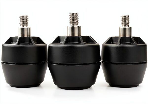 FLAT Equalizers 3/8 inch-16 Thread Table Stabilizer Black Grade 4 Pack-2