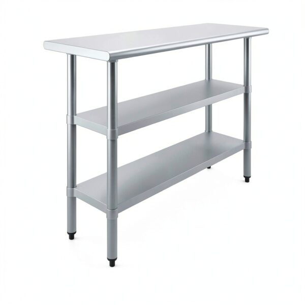 48" Long x 18" Deep Stainless Steel Work Table – AmGood-2