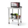 VEVOR Stainless Steel Prep Table 24x24 Inch Heavy Duty with Undershelf-1