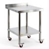 VEVOR Stainless Steel Prep Table 24x24 Inch Heavy Duty with Undershelf-2