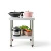 VEVOR Stainless Steel Prep Table 24x24 Inch Heavy Duty with Undershelf-3